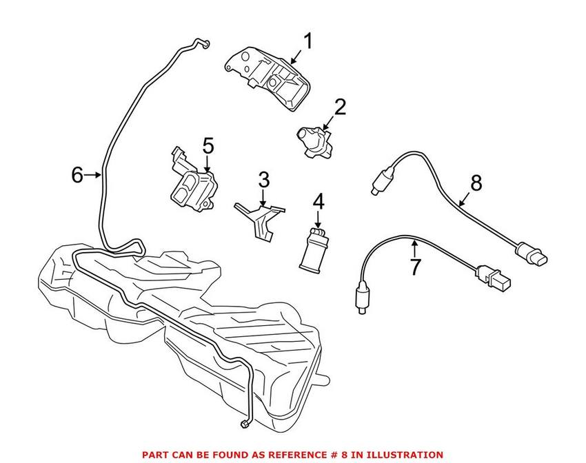 BMW Oxygen Sensor - Rear 11787589122